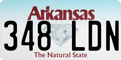 AR license plate 348LDN