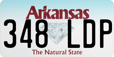 AR license plate 348LDP