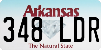 AR license plate 348LDR