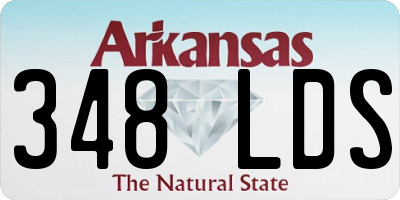 AR license plate 348LDS