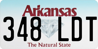 AR license plate 348LDT