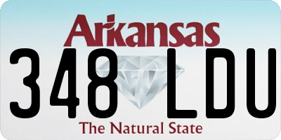 AR license plate 348LDU