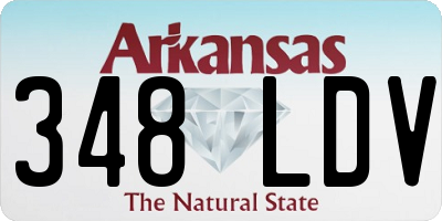AR license plate 348LDV