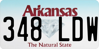 AR license plate 348LDW