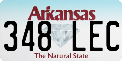 AR license plate 348LEC