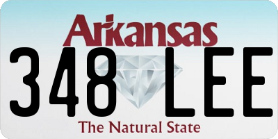 AR license plate 348LEE