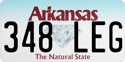 AR license plate 348LEG