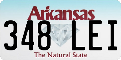 AR license plate 348LEI