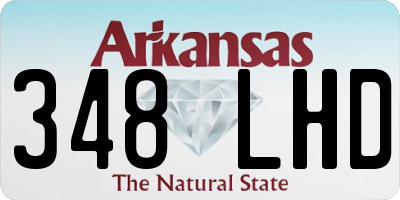 AR license plate 348LHD