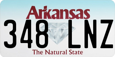 AR license plate 348LNZ