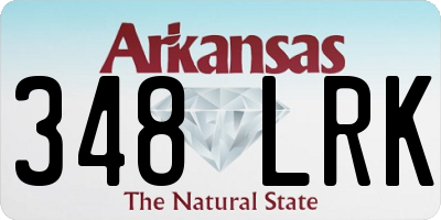 AR license plate 348LRK