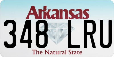 AR license plate 348LRU