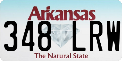 AR license plate 348LRW