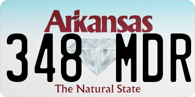 AR license plate 348MDR
