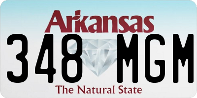 AR license plate 348MGM