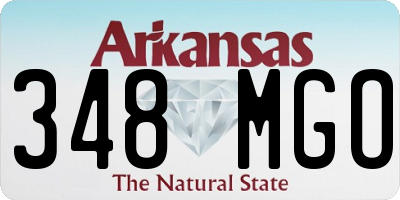 AR license plate 348MGO