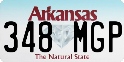 AR license plate 348MGP