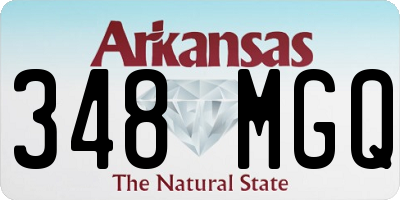 AR license plate 348MGQ