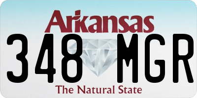 AR license plate 348MGR