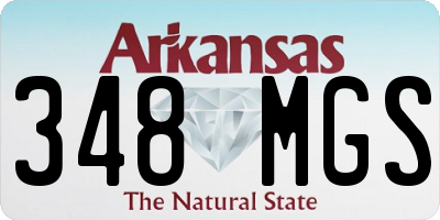 AR license plate 348MGS