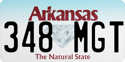 AR license plate 348MGT