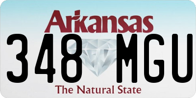 AR license plate 348MGU