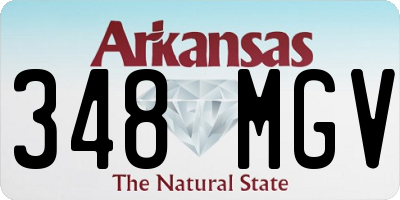 AR license plate 348MGV