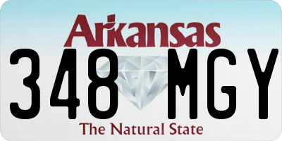 AR license plate 348MGY