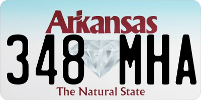 AR license plate 348MHA
