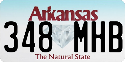 AR license plate 348MHB