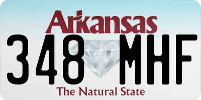 AR license plate 348MHF