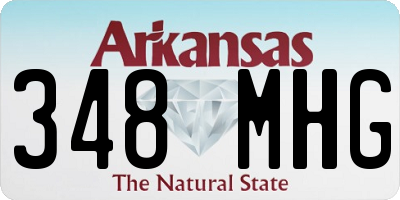 AR license plate 348MHG