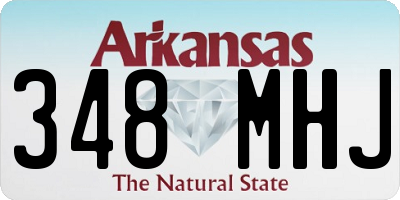 AR license plate 348MHJ