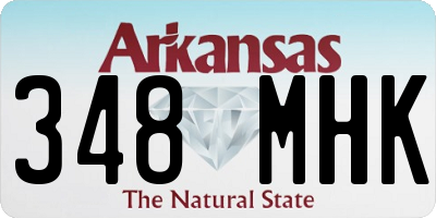 AR license plate 348MHK