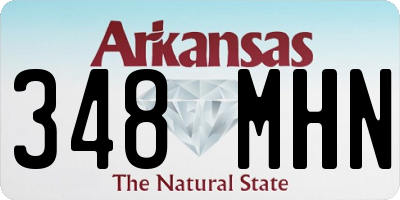 AR license plate 348MHN