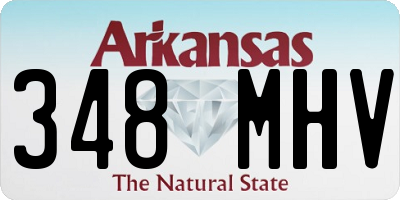 AR license plate 348MHV