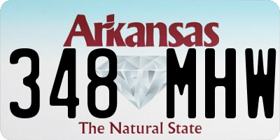 AR license plate 348MHW