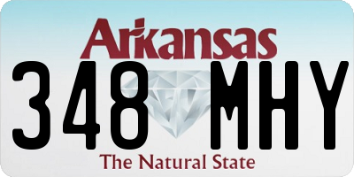 AR license plate 348MHY