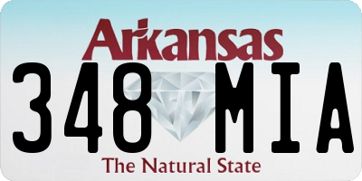 AR license plate 348MIA