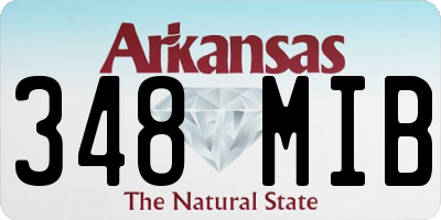 AR license plate 348MIB