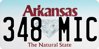 AR license plate 348MIC