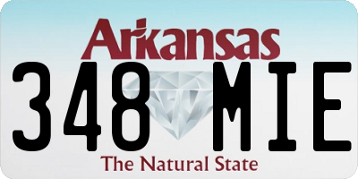 AR license plate 348MIE