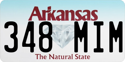 AR license plate 348MIM