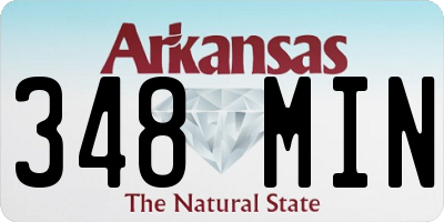 AR license plate 348MIN