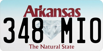 AR license plate 348MIO