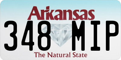 AR license plate 348MIP