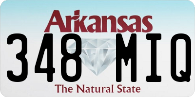 AR license plate 348MIQ