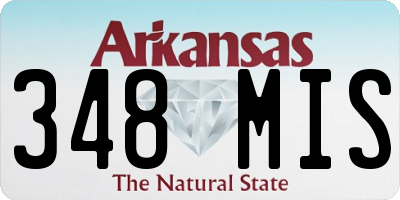 AR license plate 348MIS