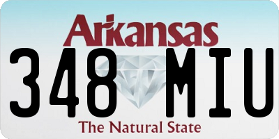AR license plate 348MIU