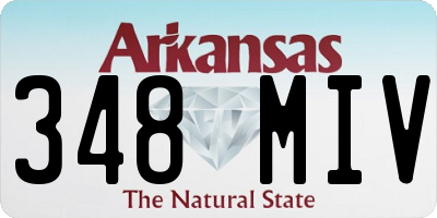 AR license plate 348MIV